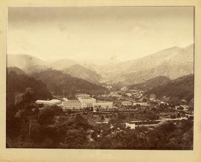 Vista Geral de Petrópolis vendo-se o Palácio Imperial