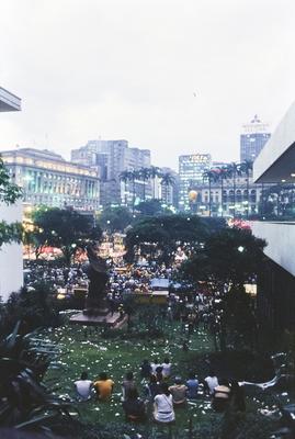 Manifestação no vale do Anhangabaú. Diretas Já.