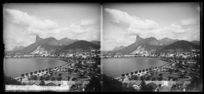 Enseada de Botafogo e Avenida Beira Mar vistos do Morro da Viúva