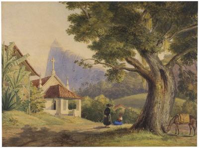 (Corcovado visto da capela da Conceição)