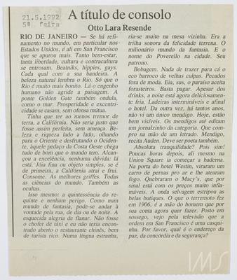 A título de consolo