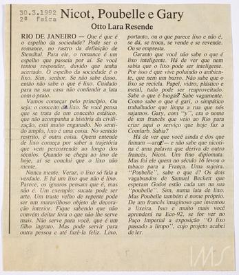 Nicot, Poubelle e Gary