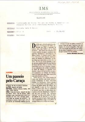 Livro: Um passeio pela Caraça