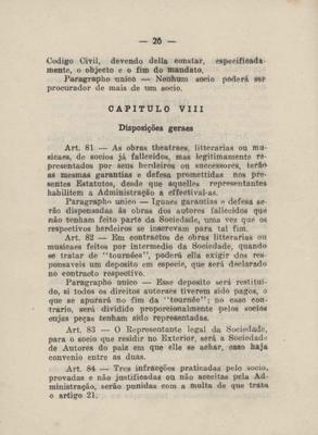 Estatutos da Sociedade Brasileira de Autores Theatrais