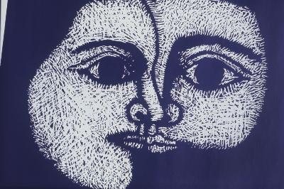 Reprodução de cartaz feito por artistas chilenos