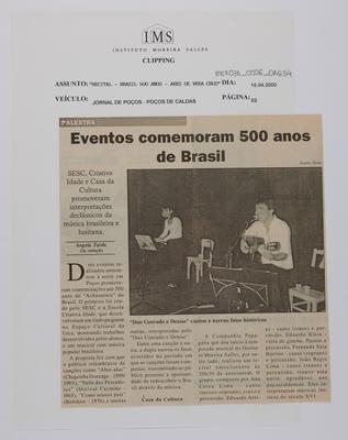 Eventos comemoram 500 anos de Brasil