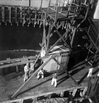 Obras em sítio arqueológico