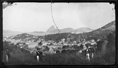 Morro do Pão de Açúcar, Outeiro da Glória e bairro da Glória; vistos de Santa Teresa