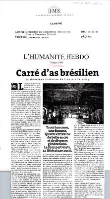 Carré d'as brésilien: La chronique littéraire de ;François Salvaing