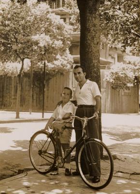 André Filho com o sobrinho