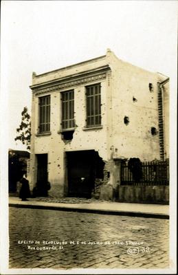 Efeito da Revolução de 1924 - Rua Cubatão