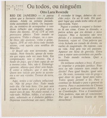 Ou todos, ou ninguém