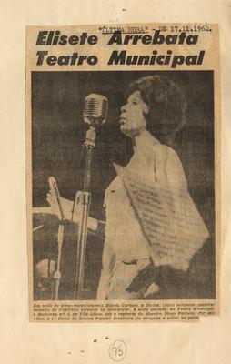 Elizeth arrebata Teatro Municipal