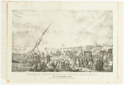 Partida do Principe Regente de Portugal para o Brazil aos 27 de Novembro de 1807