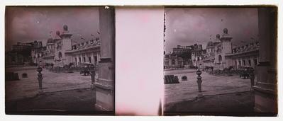 Parte da estrutura da Exposição Internacional de 1922