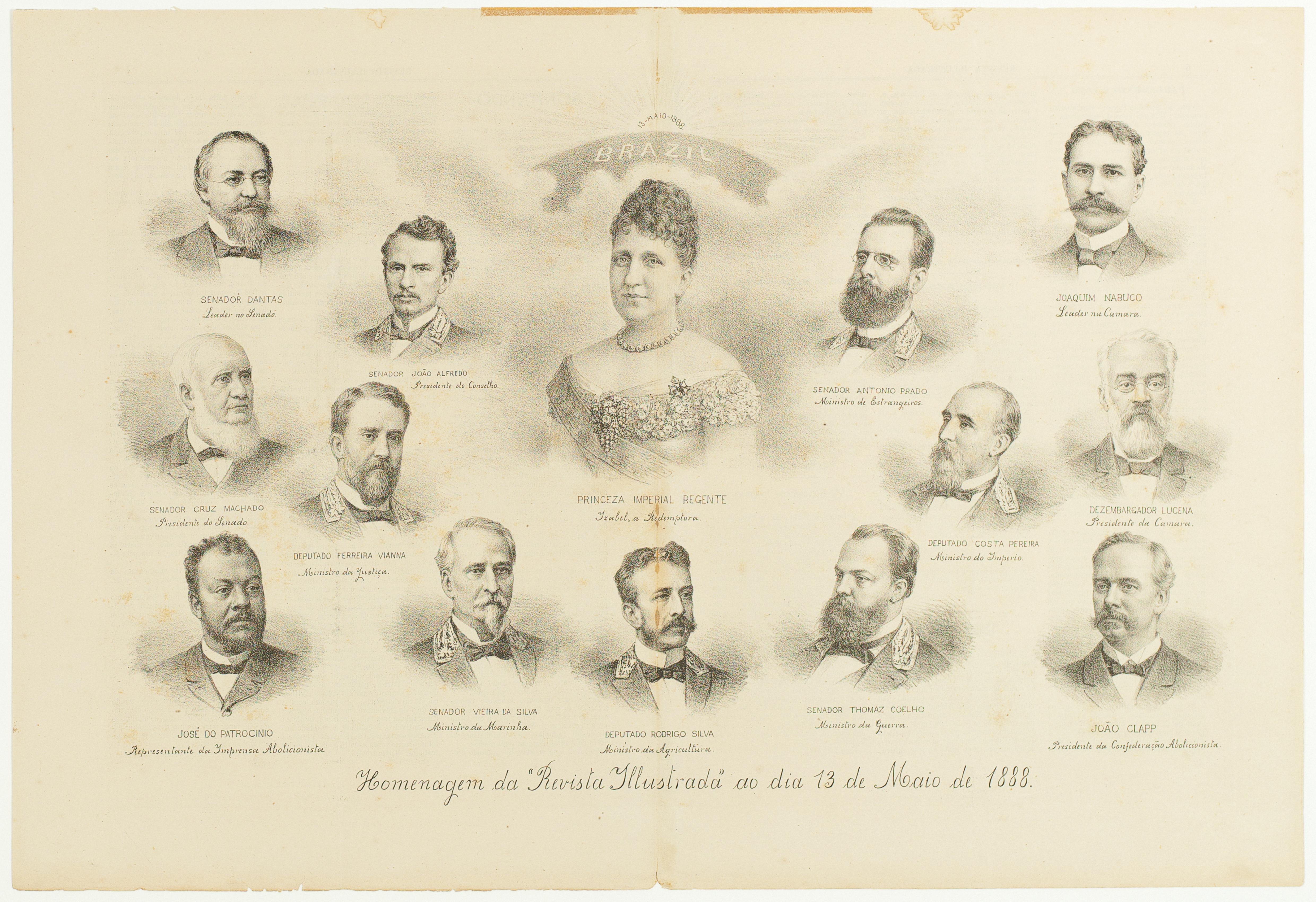 Homenagem da "Revista Illustrada" ao dia 13 de Maio de 1888