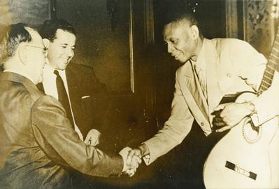 Ataulfo Alves com Getúlio Vargas e João Goulart