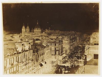 Avenida Central; tomada de um edifício nas proximidades da Rua Sete de Setembro