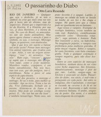 O passarinho do Diabo