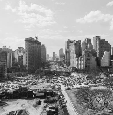 Vista da praça da Bandeira, vale do Anhangabaú e viadutos do Chá e Santa Efigênia