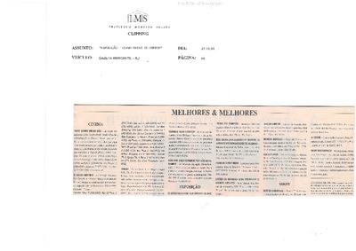 Melhores e Melhores: Exposição - Redig de Campos