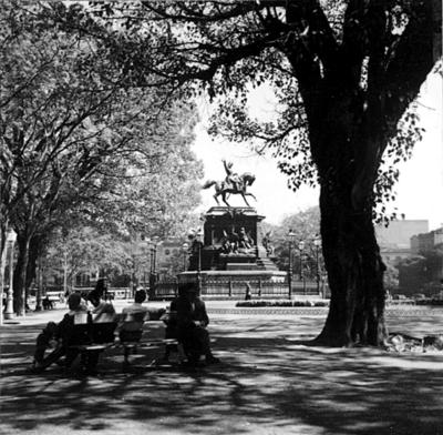 Estátua de Dom Pedro I, na praça Tiradentes