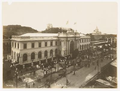 Vista do Pavilhão da Itália, integrante da Exposição Internacional do Centenário da Independência do Brasil
