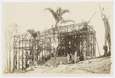 Construção do bondinho do Pão de Açúcar