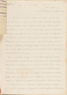 ["Traducção", versão para o português de carta de de F.A. Brockaus ao Barão de Capanema, escrita de Leipzig em 4 de dezembro de 1901]