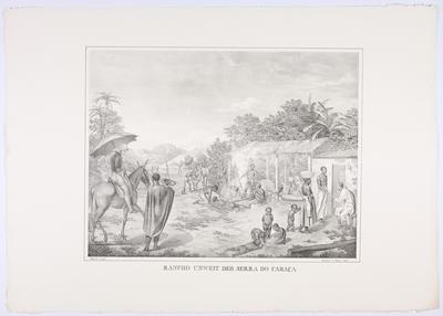 (Rancho à pequena distância da Serra do Caraça)