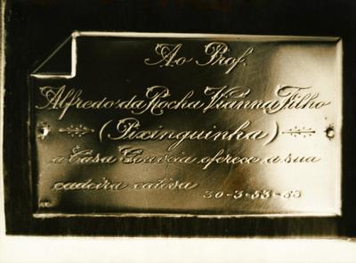 Pixinguinha (placa - cadeira cativa)