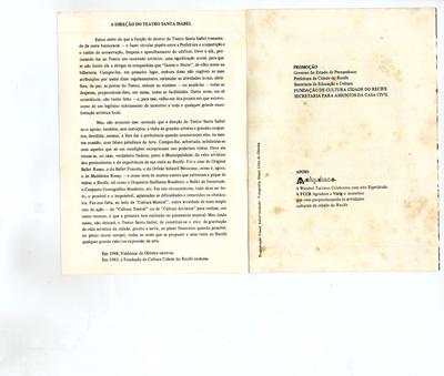 Recital em Homenagem ao 133º aniversário do Teatro de Santa Isabel