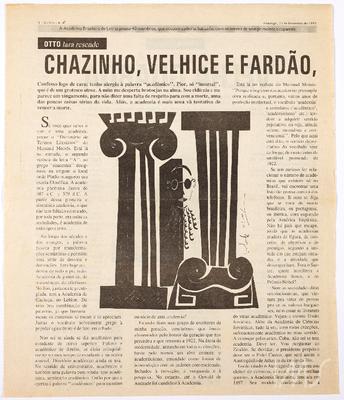 Chazinho, velhice e fardão, ou seja, a Academia