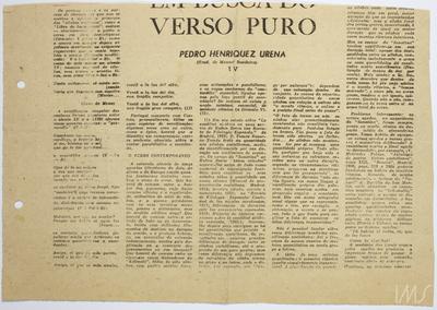 Em busca do verso puro