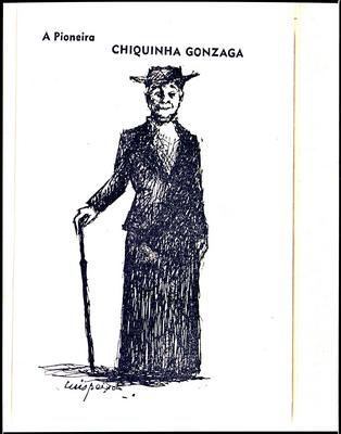 Chiquinha Gonzaga (desenho - reprodução de livro)