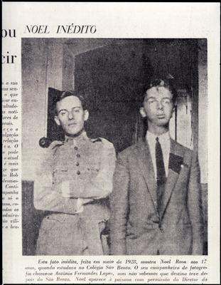 Antônio Fernandes Lopes e Noel Rosa (reprodução de periódico)