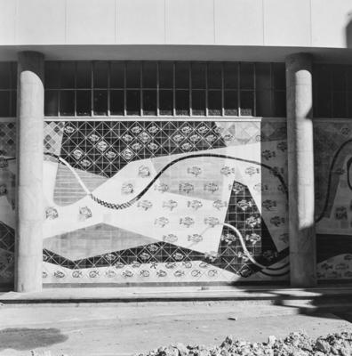 Painel de Burle Marx no Clube de Regatas Vasco da Gama, projeto de Américo Rodrigues Campelo