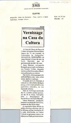 Vernissage na Casa da Cultura