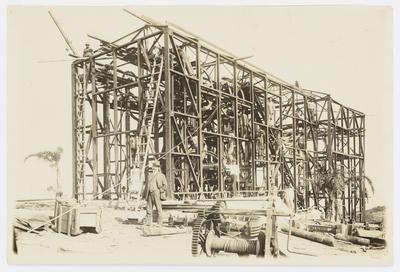 Construção do bondinho do Pão de Açúcar