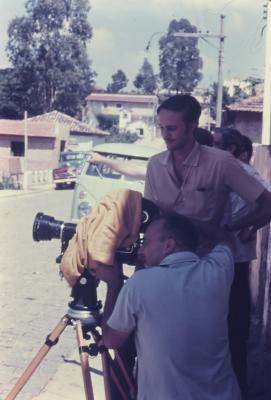 Roberto Santos e Jorge Bodanzky filmando