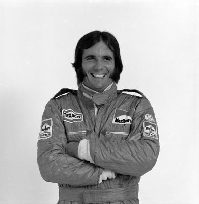 Emerson Fittipaldi em campanha publicitária para óleo lubrificante Havoline da Texaco