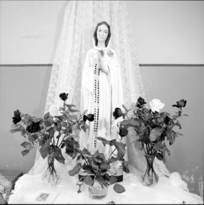 Rosa Mística, santa padroeira da cidade, venerada no asilo São Vicente de Paulo