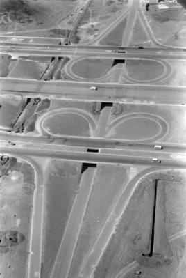 Vista aérea do eixo rodoviário