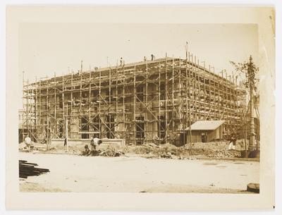 Exposição Internacional de 1922: pavilhões em obras