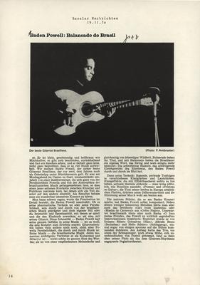 Tristeza on Guitar Baden Powell