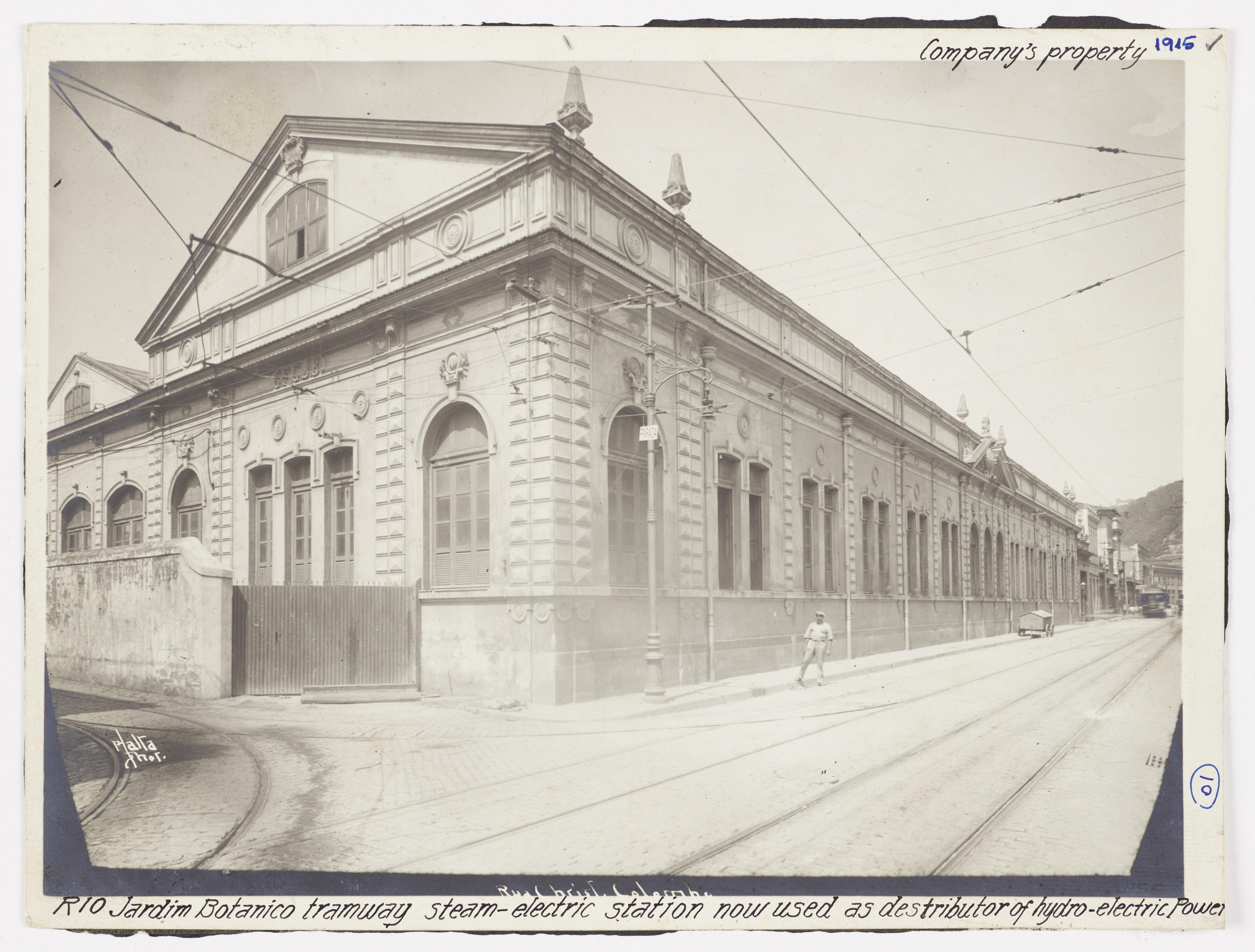 Estação de energia gerada a vapor, antiga estação de bondes Jardim Botanico