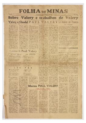 Morreu Paul Valéry