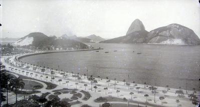 Panorama da Enseada de Botafogo, Morro do Pão de Açúcar e Avenida Beira-Mar