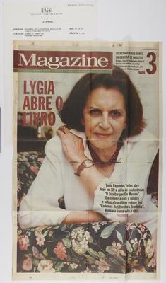 Magazine: Lygia abre o livro