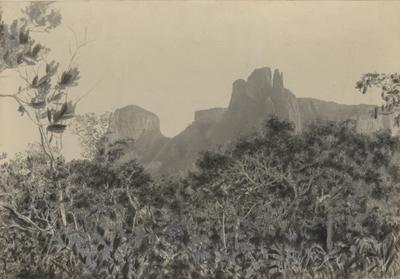 Grupo no despenhadeiro do planalto (Chapada)